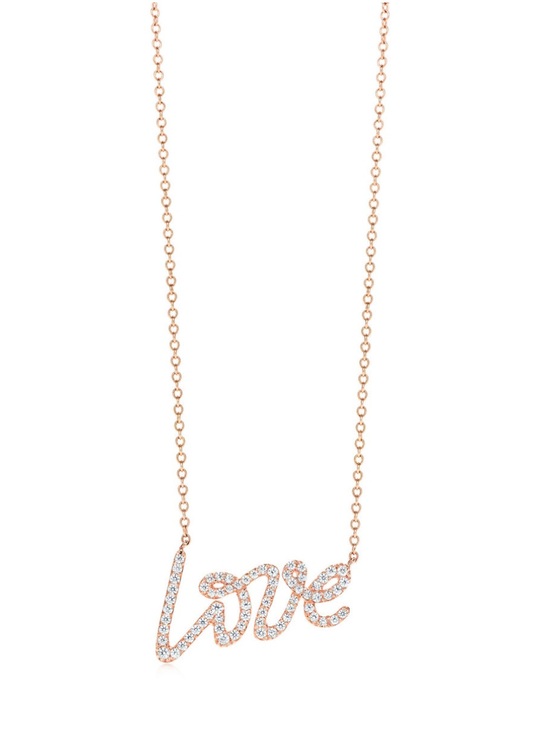 Tiffany & Co. Jewelry - Tiffany & Co. Paloma's Graffiti Love Pendant Necklace 18K Yellow Gold/Diamonds